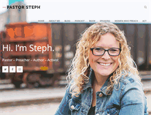 Tablet Screenshot of pastorsteph.com